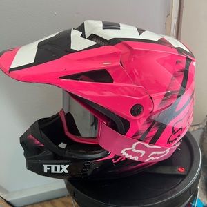 FOX 🦊 fox womens teen ATV helmet & goggles